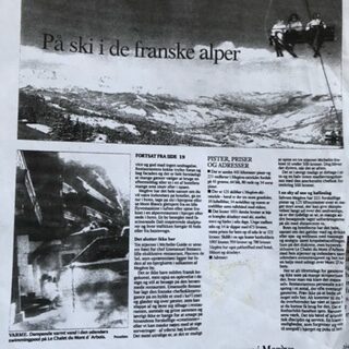 Lars Bang, På ski i de franske alper